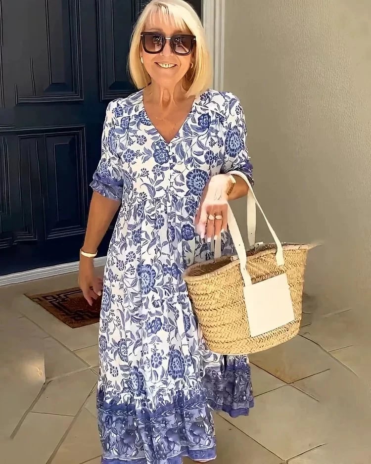 Lucinda | Stylish Floral Print Maxi Dress