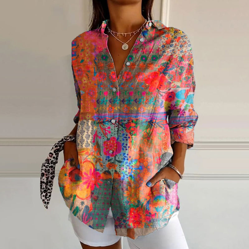 Annika | Vibrant Blouse with Fun Print