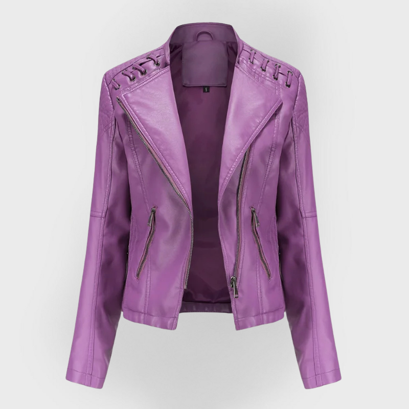 Pia | Classic Soft Leather Jacket