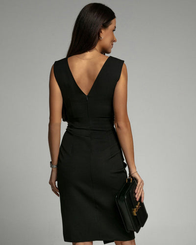 Fresia™ | Fitted V-Neck Dress