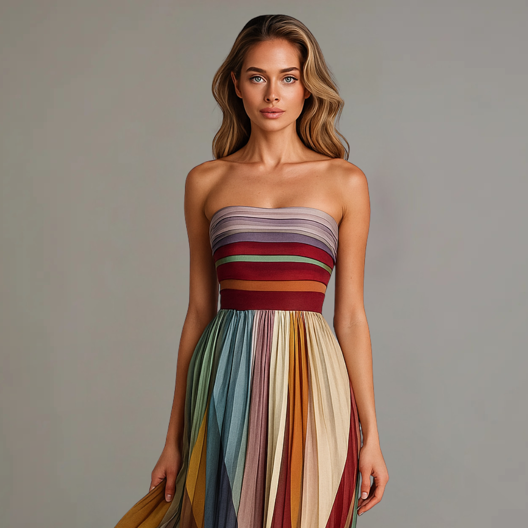 Fiorella™ | Colourful Sleeveless Dress