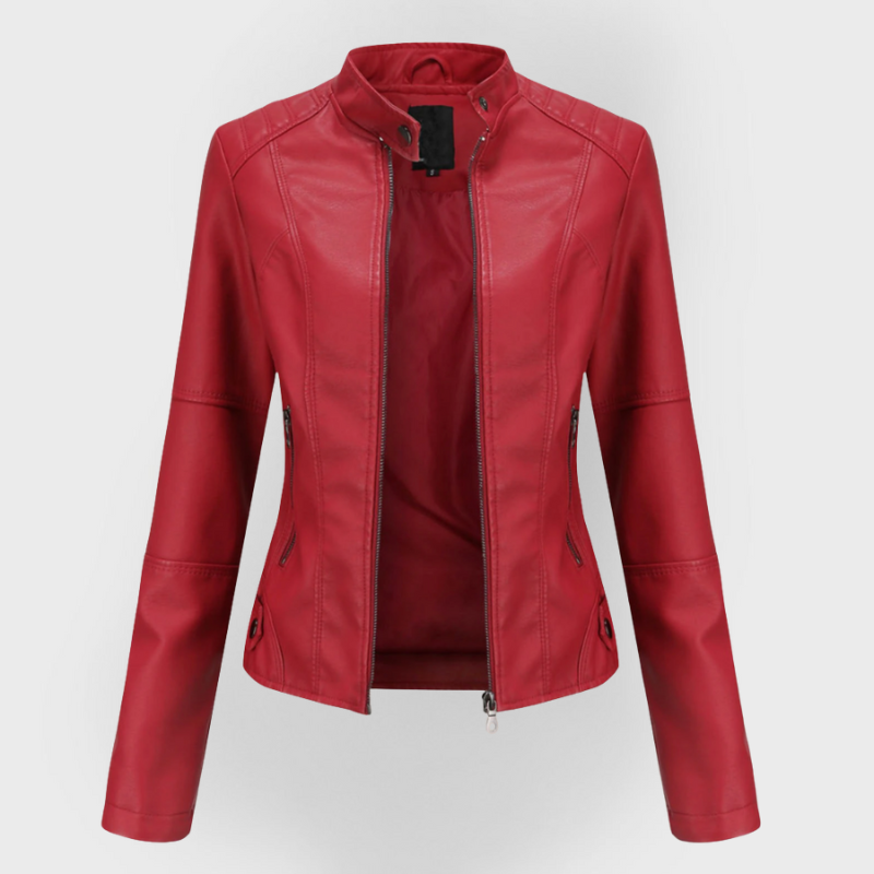 Pia | Modern Style Leather Jacket