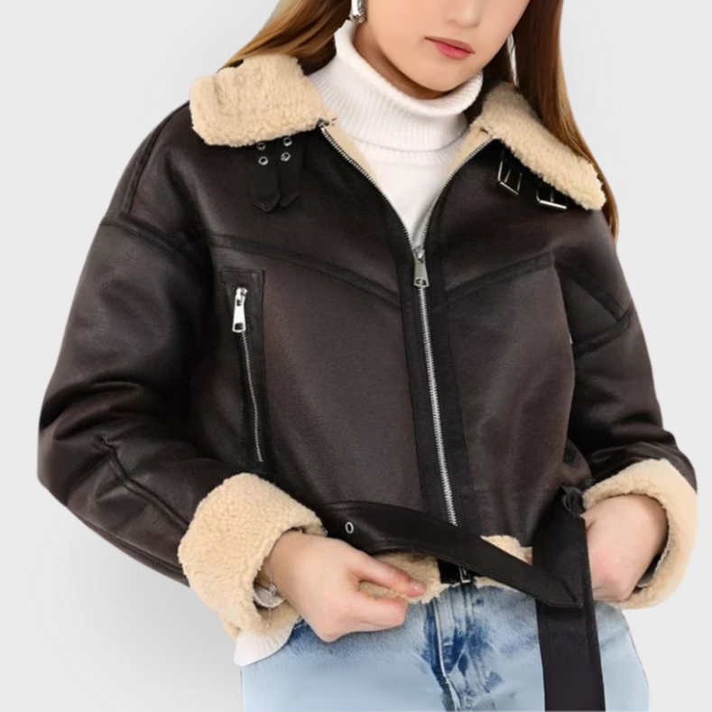 Pia | Versatile Breathable Leather Jacket