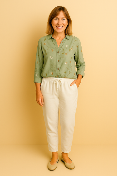 Avril | Chic Blouse Featuring Whimsical Prints