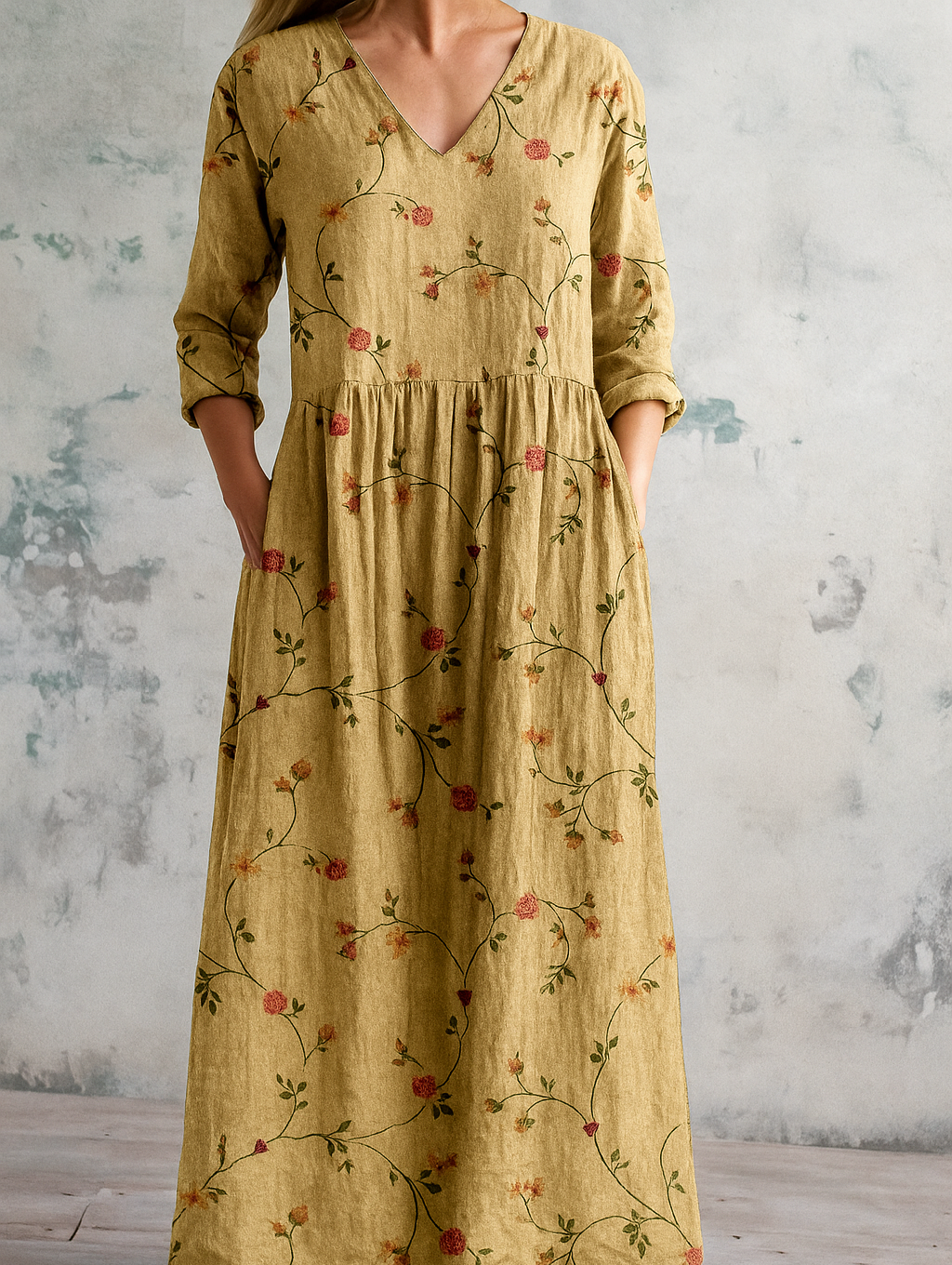 Celestine | Maxi dress with vintage floral print