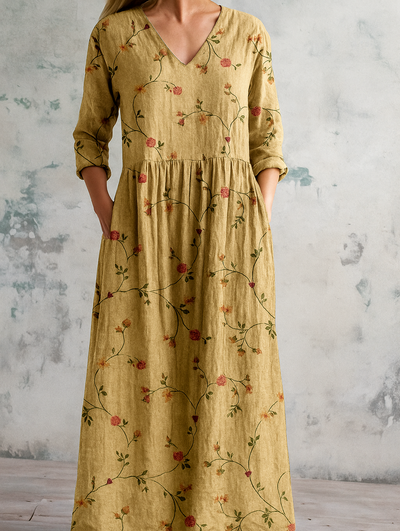 Celestine | Maxi dress with vintage floral print