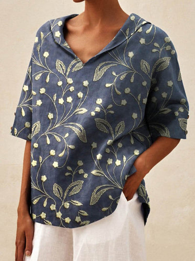 Bettina | Elegant Linen Blouse