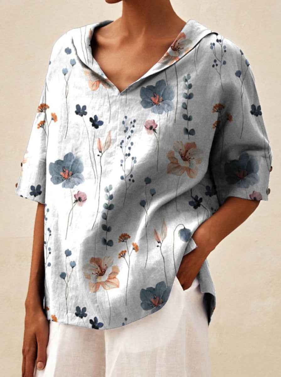 Bettina | Elegant Linen Blouse