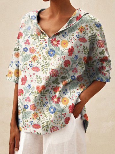 Bettina | Elegant Linen Blouse