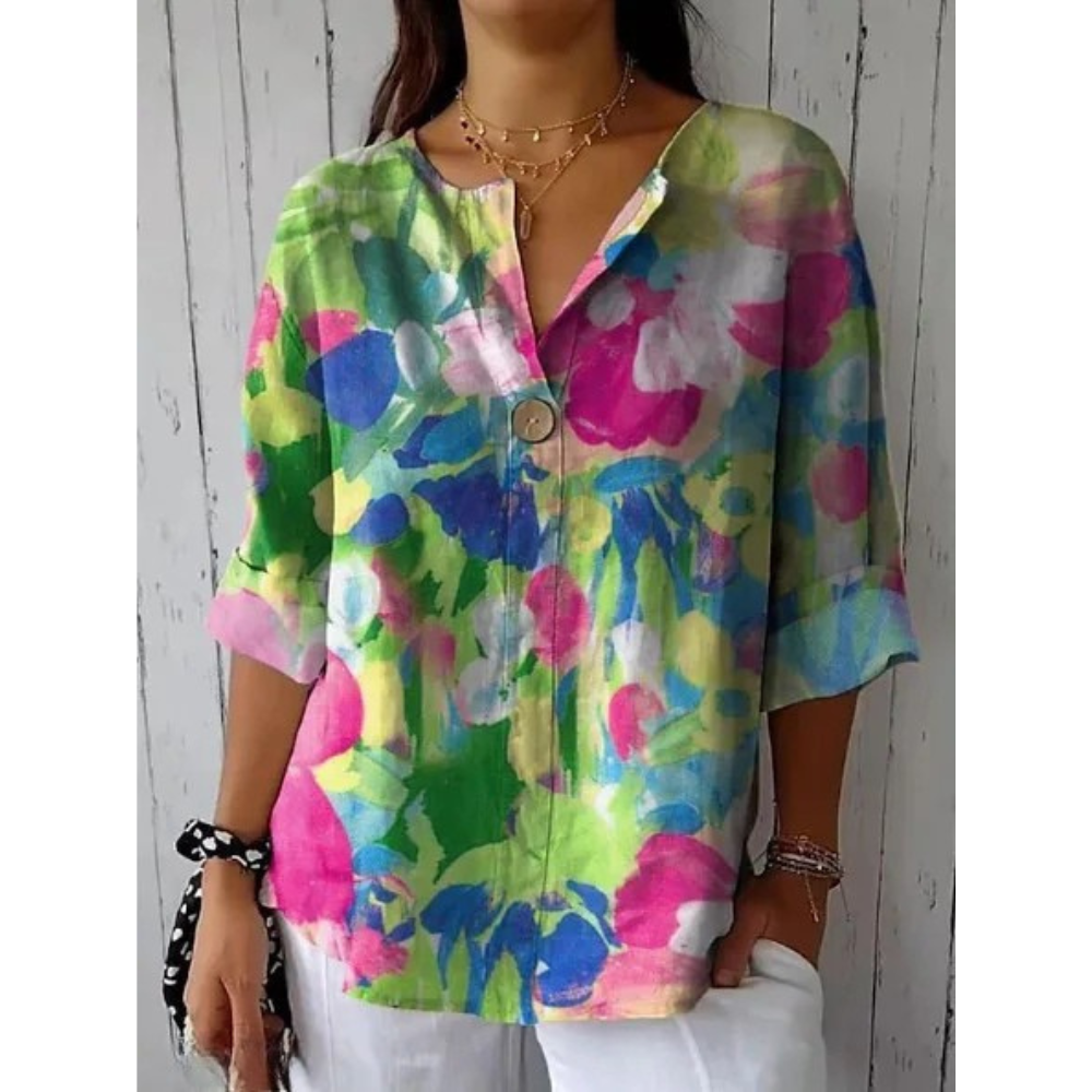 Arlene | Chic Floral Print Blouse