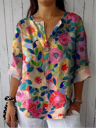 Arlene | Chic Floral Print Blouse