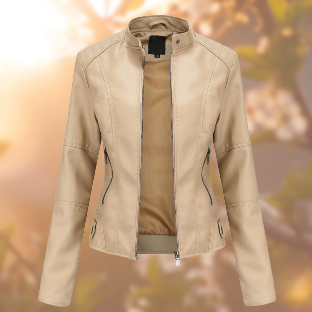 Pia | Modern Style Leather Jacket