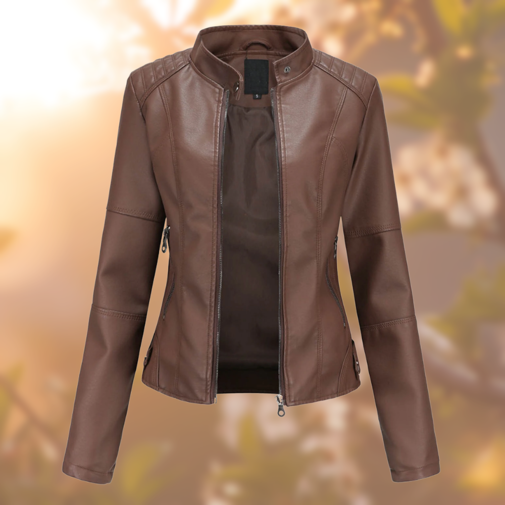 Pia | Modern Style Leather Jacket
