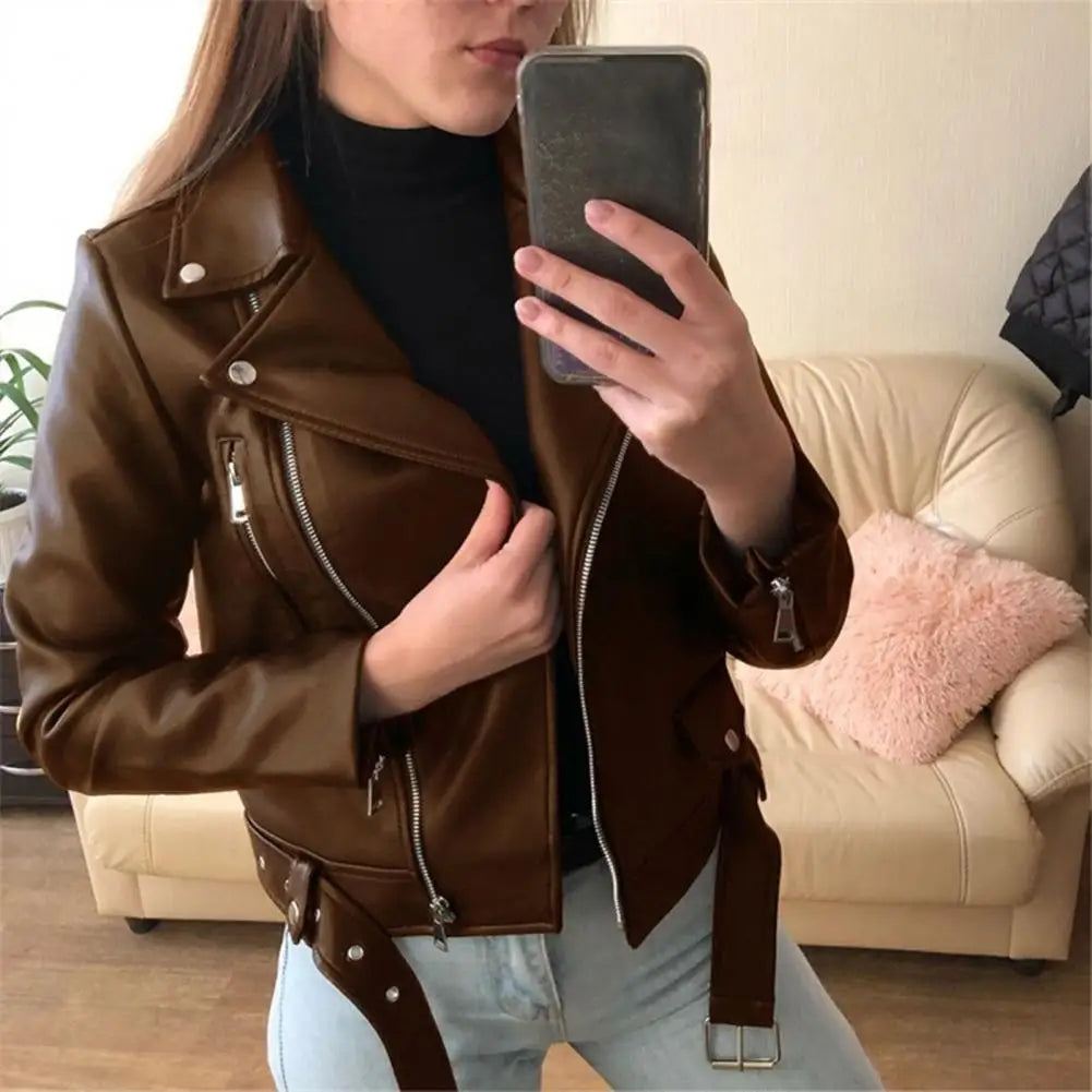 Pia | Casual Durable Leather Jacket