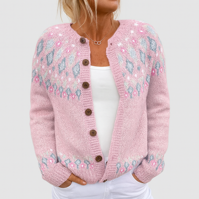 Elva™ | Loose-knit Cardigan with Pattern