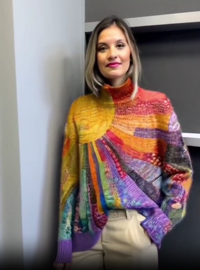 Lilibeth | Vibrant Turtleneck Sweater