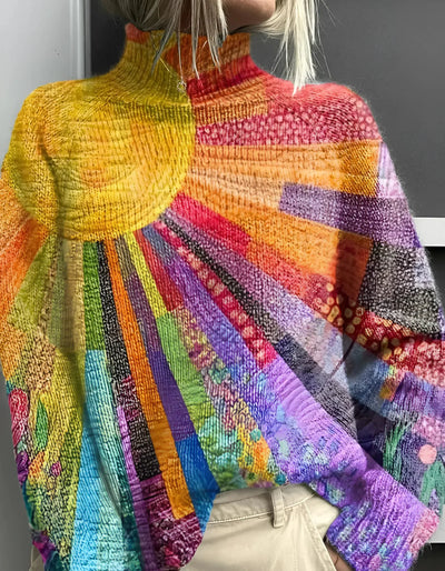 Lilibeth | Vibrant Turtleneck Sweater