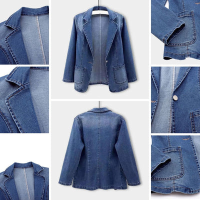 Meja - Stylish Denim Blazer