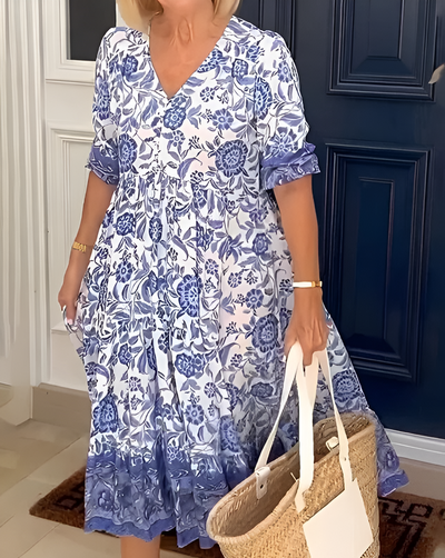 Lucinda | Stylish Floral Print Maxi Dress