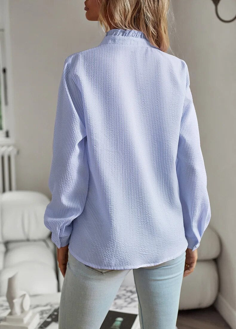 Edith | Chic Blouse with Romantic Ruffles