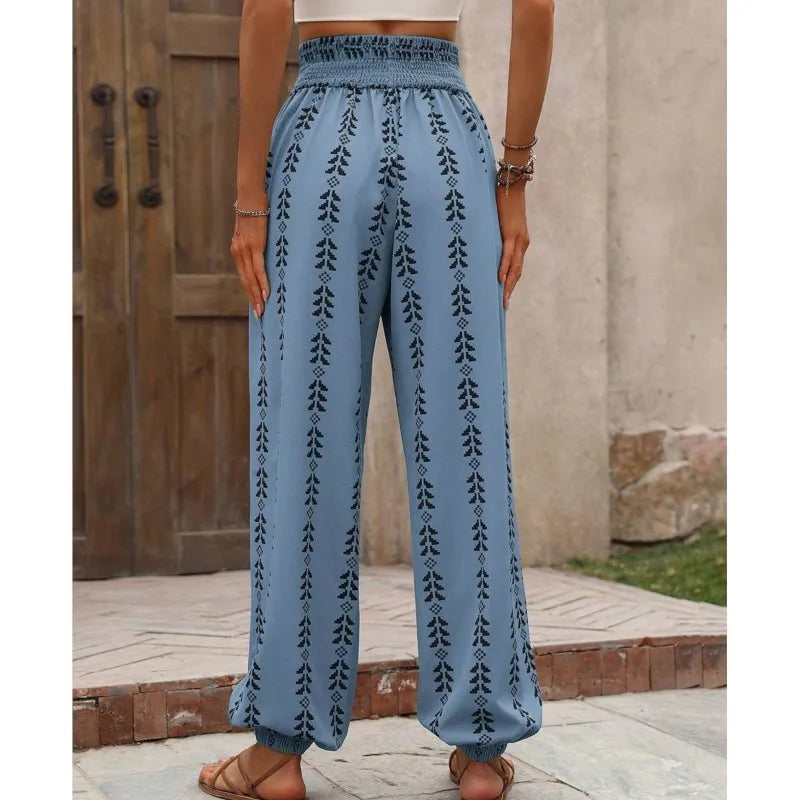 Iris | Lightweight Boho Pants with Stretchy Waistband