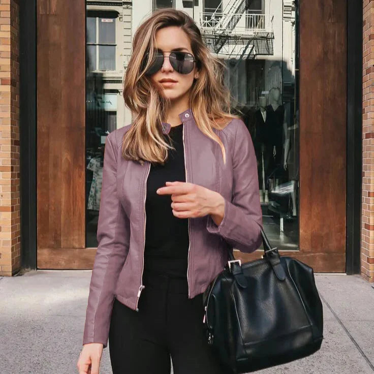 Pia | Versatile Leather Jacket