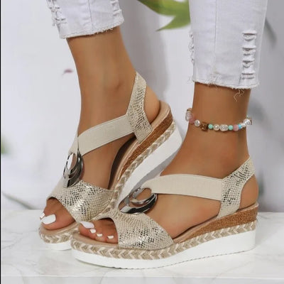 Briana | Cozy Wedge Sandals