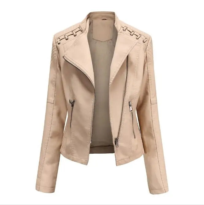 Pia | Classic Soft Leather Jacket