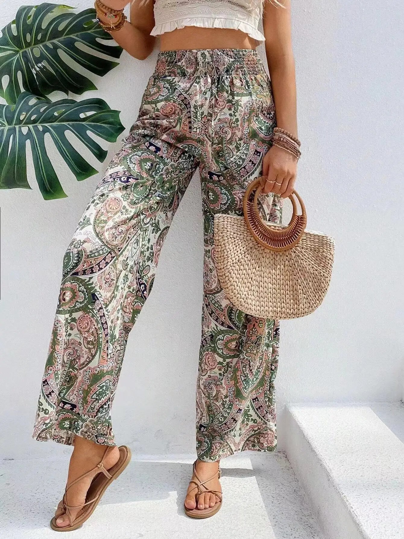 Analyn | Boho Chic Wide-Leg Trousers