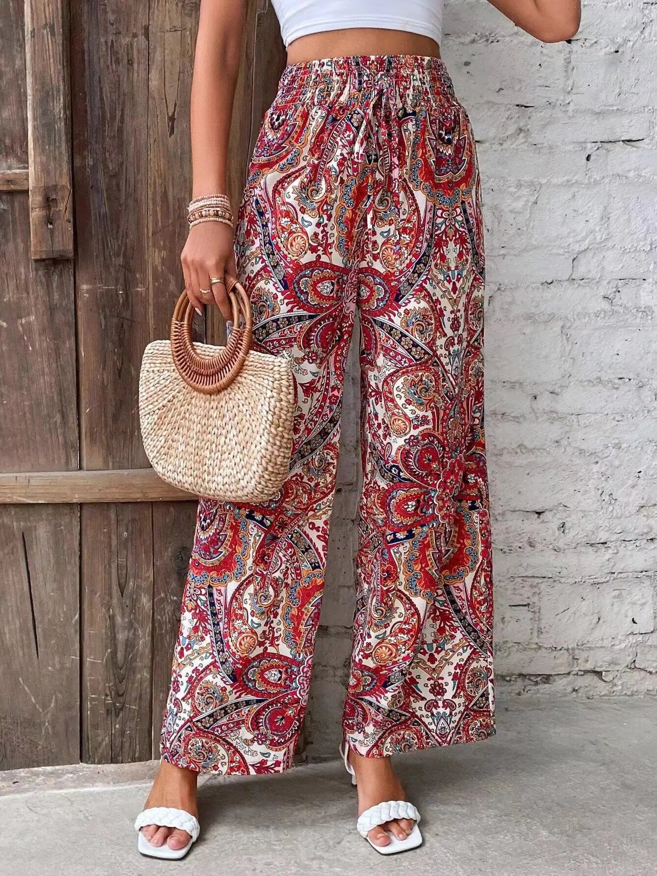Analyn | Boho Chic Wide-Leg Trousers
