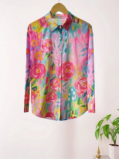 Annika | Vibrant Blouse with Whimsical Print