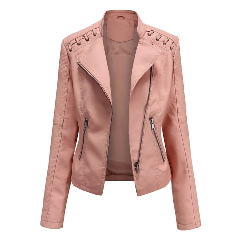Pia | Classic Soft Leather Jacket