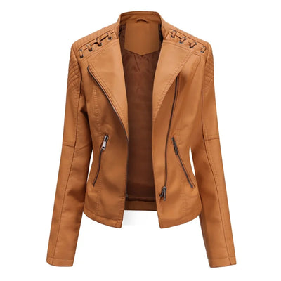 Pia | Classic Soft Leather Jacket