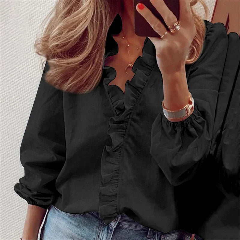 Enola | Delightful Blouse Featuring Whimsical Ruffles
