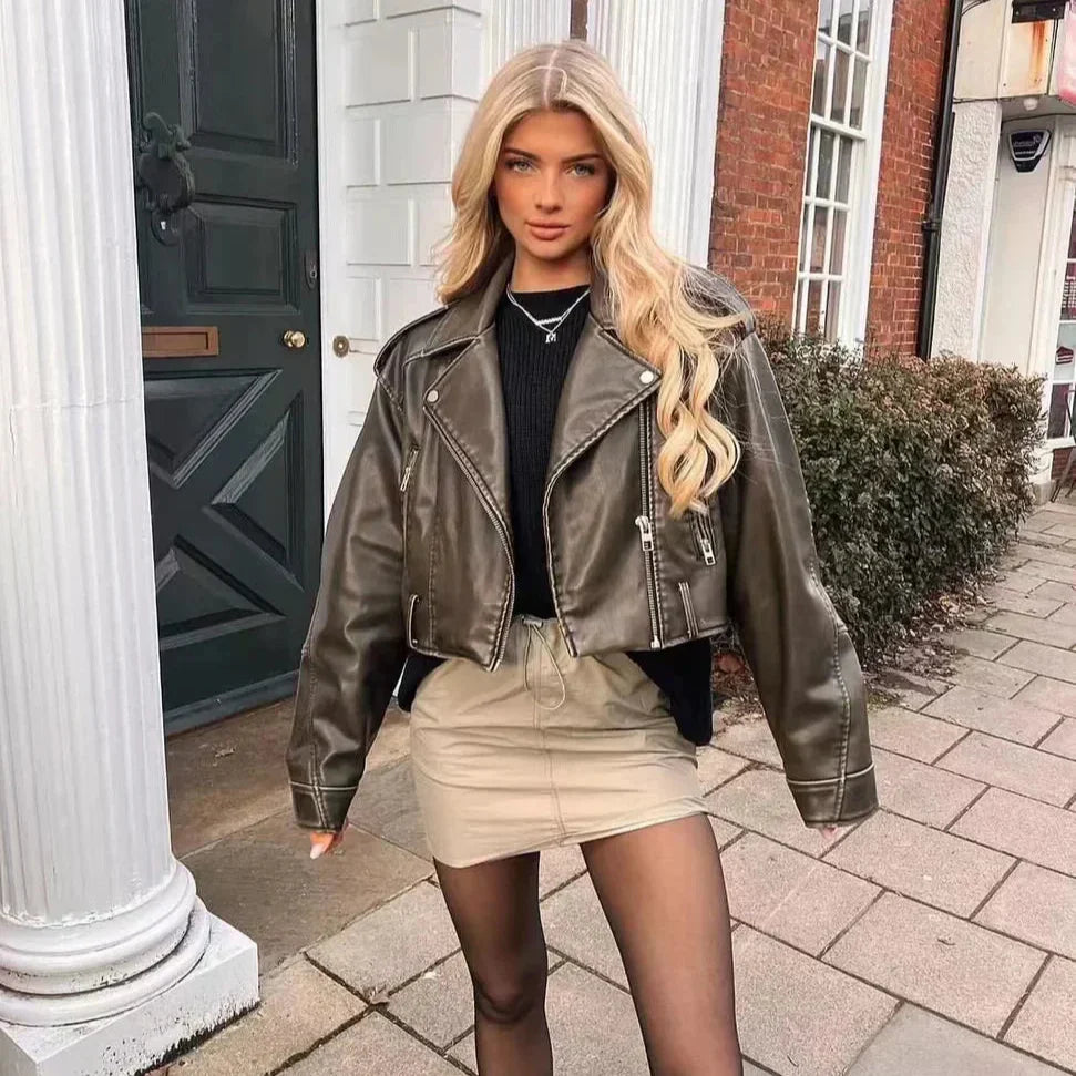 Pia | Versatile Quality Leather Jacket