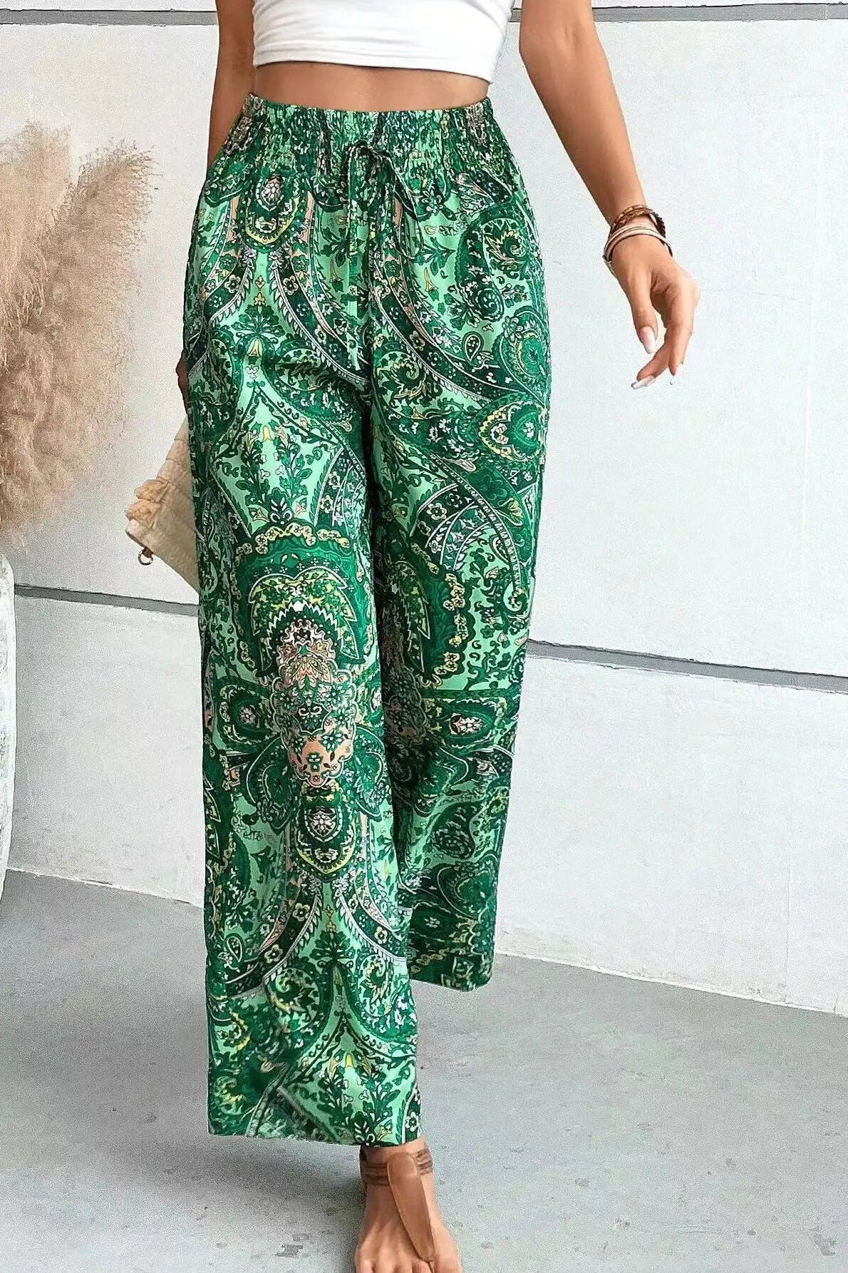 Analyn | Boho Chic Wide-Leg Trousers