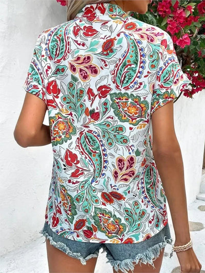 Loraine | Vibrant Blouse with Whimsical Print
