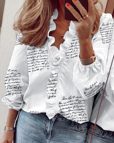 Enola | Delightful Blouse Featuring Whimsical Ruffles