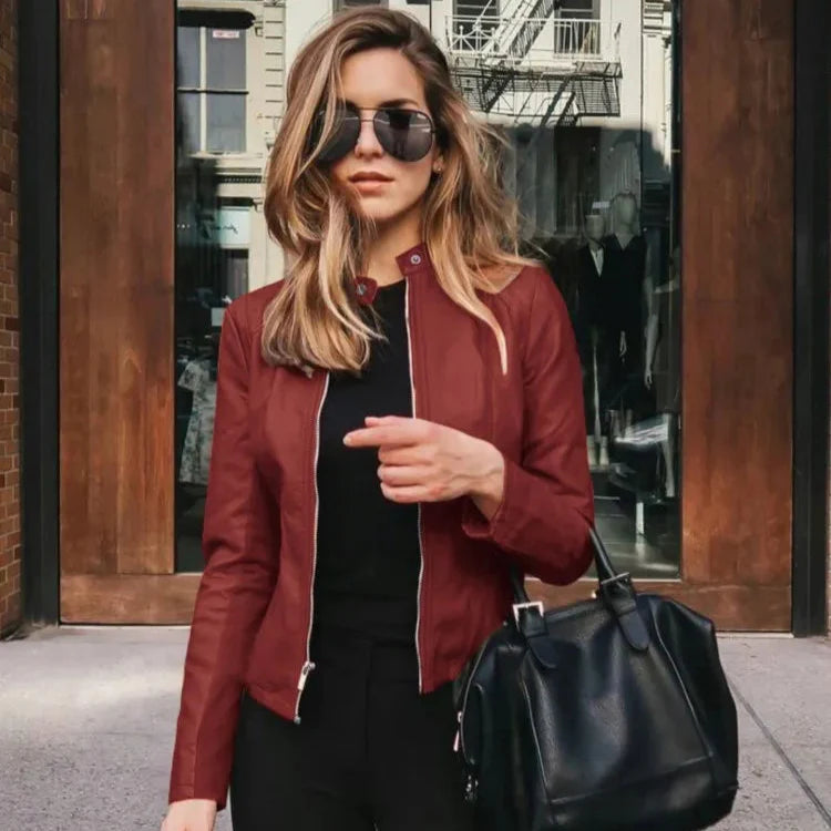 Pia | Versatile Leather Jacket