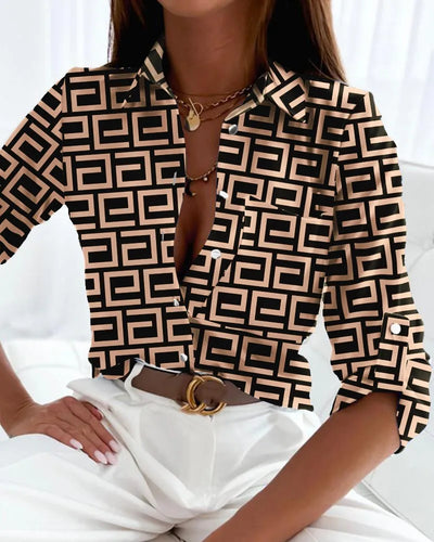 Freya | Stylish Blouse Featuring Artistic Print