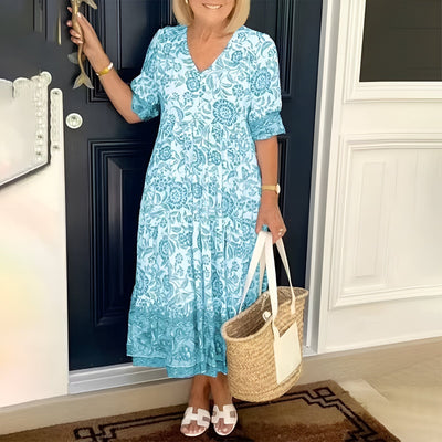 Lucinda | Stylish Floral Print Maxi Dress
