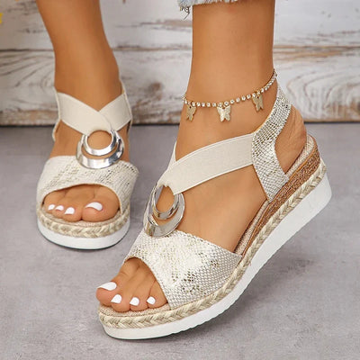 Briana | Cozy Wedge Sandals