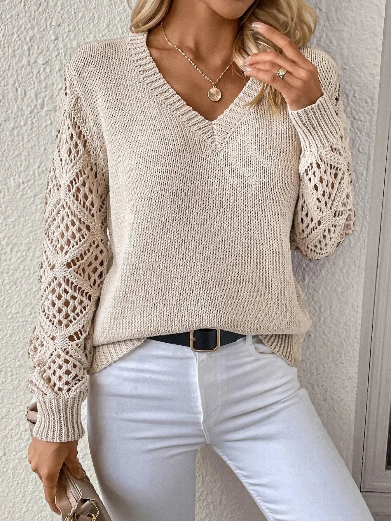 Daisy V-Neck Sweater