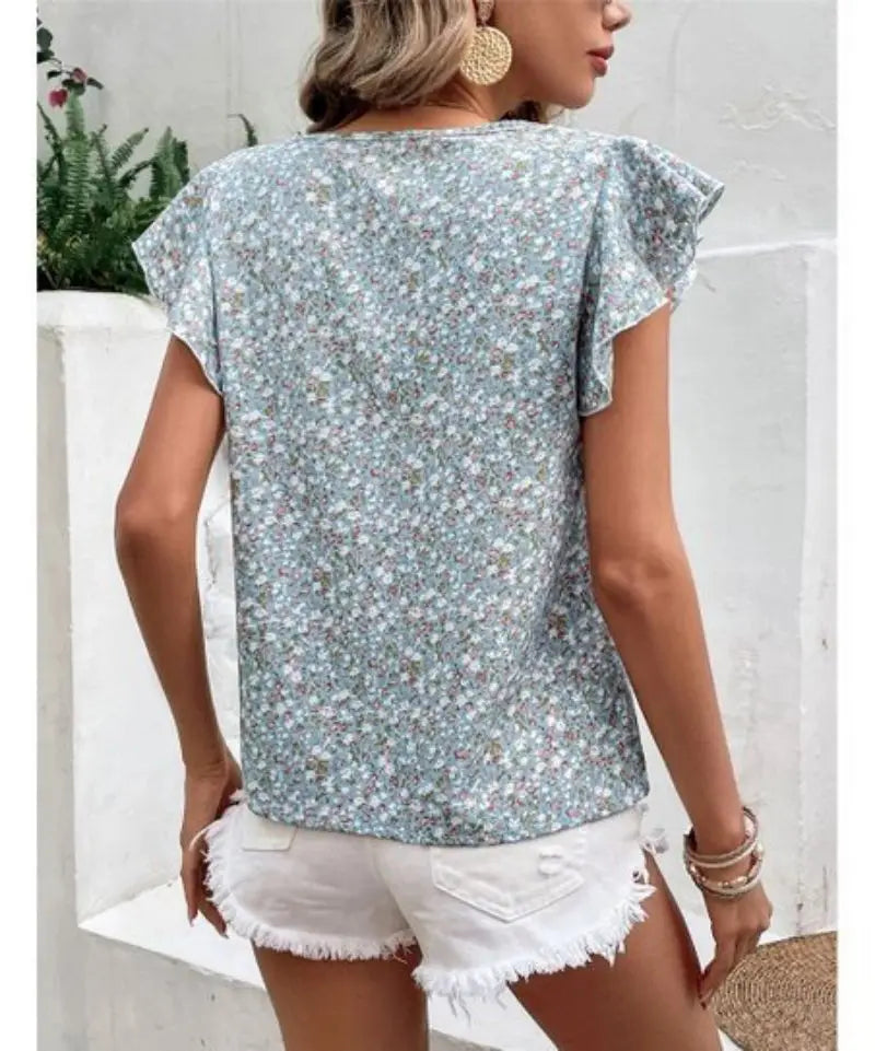 Alba | Elegant Floral Print Blouse
