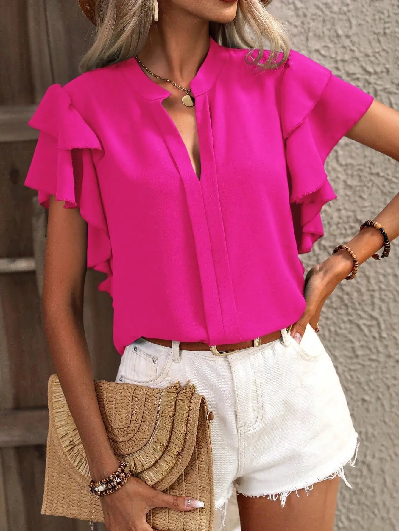 Amira | Stylish Blouse with Decorative Sleeves