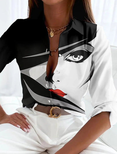 Viola | Contemporary Printed Blouse