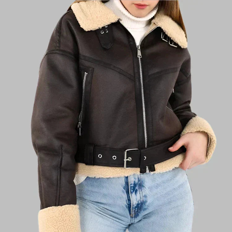 Pia | Versatile Breathable Leather Jacket