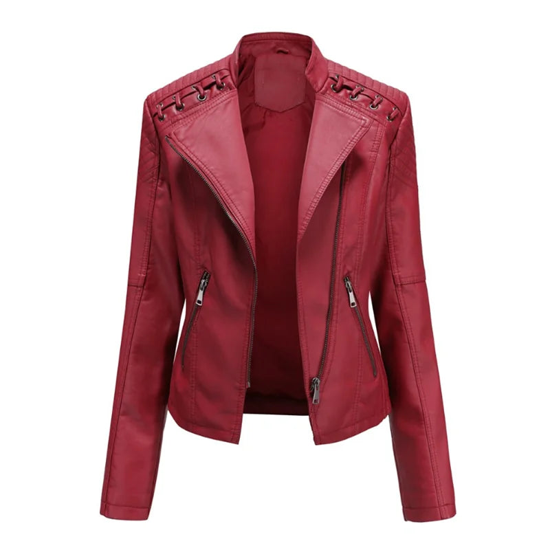 Pia | Classic Soft Leather Jacket