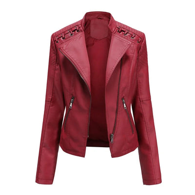 Pia | Classic Soft Leather Jacket