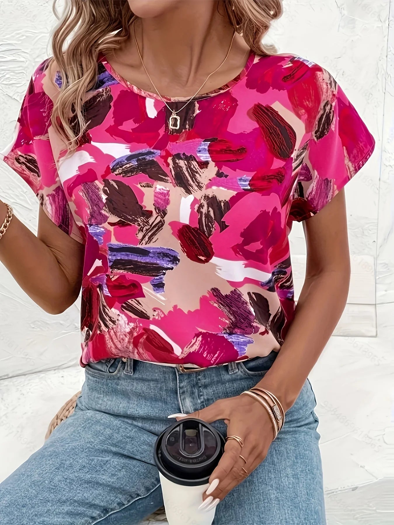 Trudy | Vibrant Blouse with Fun Print